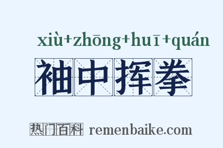 袖中挥拳是什么意思的图片